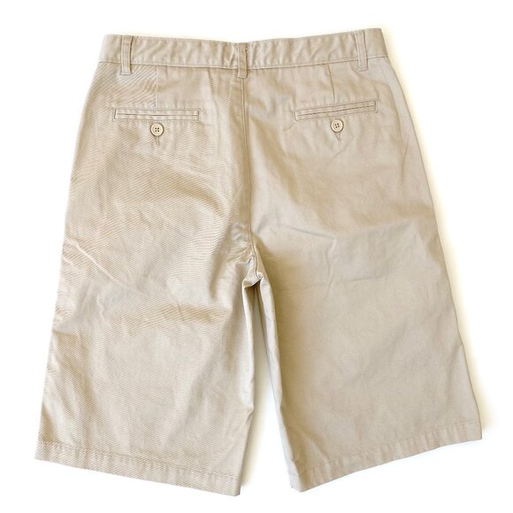 NWOT Tommy Hilfiger Boys Beige Cotton Blend Shorts Size 18 School Uniform Preppy - Picture 2 of 10